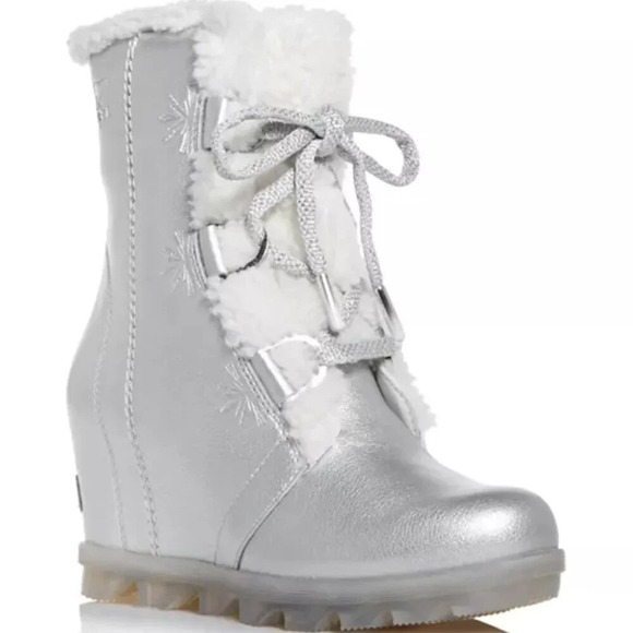 NWT Sorel x Disney Women's Joan of Arctic Frozen II Waterproof Wedge Boots Sz: 8 - Picture 2 of 16